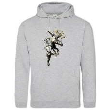 Hoodie with Print Warframe Hero Print - 2XL grey