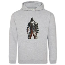 Hoodie with Print Warframe Strong Hero - 2XL grey
