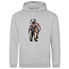 Hoodie with Print Warframe Print Hero - 2XL grey
