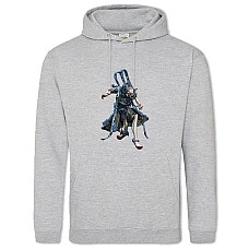 Hoodie with Print Warframe Strong Hero Print - 2XL grey
