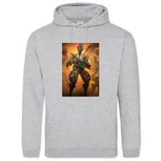 Hoodie with Print Warframe Creature Print - 2XL grey