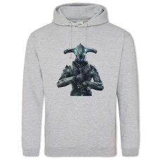 Hoodie with Print Warframe Main Theme - 2XL grey
