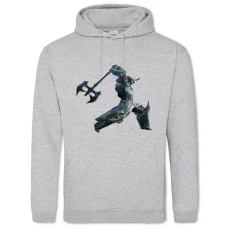 Hoodie with Print Warframe Main Theme Print - 2XL grey