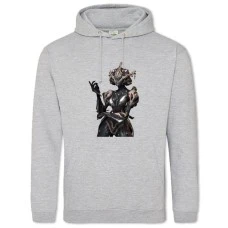 Hoodie with Print Warframe Powerful Creature - 2XL grey