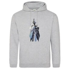 Hoodie with Print Warframe Powerful Creature Print - 2XL grey