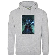 Hoodie with Print Warhammer Theme Print - 2XL grey