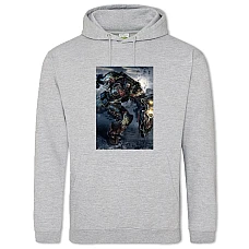 Hoodie with Print Warhammer Strong Hero Print - 2XL grey