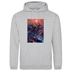 Hoodie with Print Warhammer Creature - 2XL grey