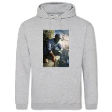 Hoodie with Print Watch Dogs Theme Hero Print - 2XL grey
