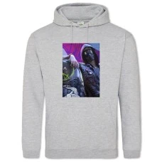 Hoodie with Print Watch Dogs Main Theme - 2XL grey