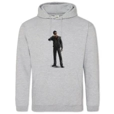Hoodie with Print Watch Dogs Strong Hero - 2XL grey