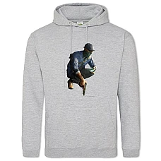Hoodie with Print Watch Dogs Theme Main Hero Print - 2XL grey