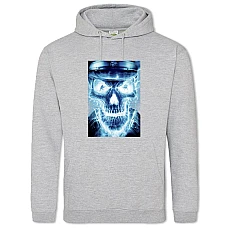 Hoodie with Print Wolfenstein Print - 2XL grey