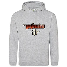 Hoodie with Print Wolfenstein Logo - 2XL grey