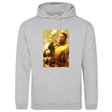 Hoodie with Print Wolfenstein Hero Print - 2XL grey
