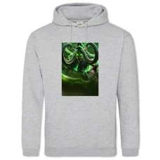 Hoodie with Print World Of Warcraft Illidan Stormrage - 2XL grey