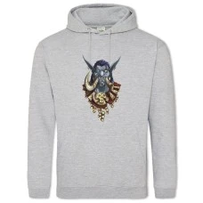 Hoodie with Print World Of Warcraft Art Edition - 2XL grey