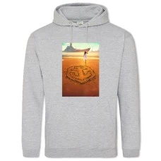 Hoodie with Print World Of Warships Logo Print - 2XL grey