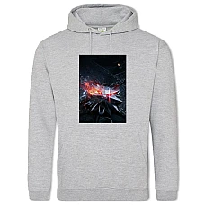 Худи с принтом Ведьмак Знак - 2XL серый