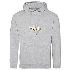 Hoodie with Print Cute Fox Sleeps - 2XL grey