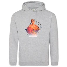 Худи с принтом Хэлси - 2XL серый
