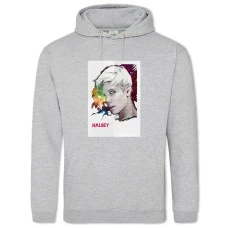 Худи с принтом Хэлси 2 - 2XL серый