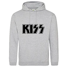 Худи с принтом Кисс - 2XL серый