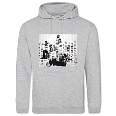 Худи с принтом Бекстрит Бойз - 2XL серый