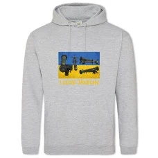 Худі з принтом Я люблю Джавелін - 2XL сірий