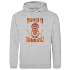 Hoodie with Print Welcome to Chornobaivka - 2XL grey
