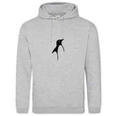 Hoodie with Print Beautiful Penguin - 2XL grey