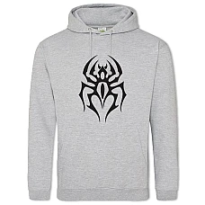 Hoodie with Print Brown Art Of Spider - 2XL grey