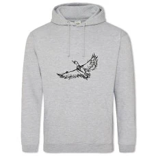 Худі з принтом Розфарбована Качка - 2XL сірий