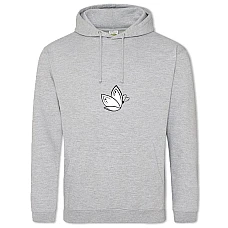 Худи с принтом Бабочка - 2XL серый