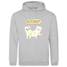 Худи с принтом Котокот - 2XL серый