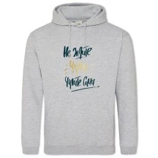 Hoodie with Print Do Not Expect A Miracle, Chudite Themselves - 2XL grey