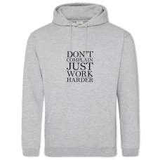 Hoodie with Print Do Not Complain Just - 2XL grey