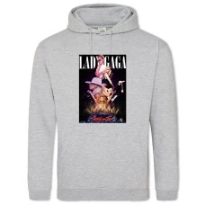 Hoodie with Print Lady Gaga - 2XL grey
