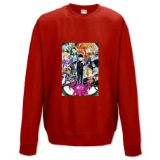 Sweatshort with Print 100 Mob Psycho Theme - XS  red