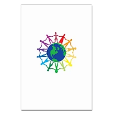 Notebooks A5 with print Young People Around The Earth -