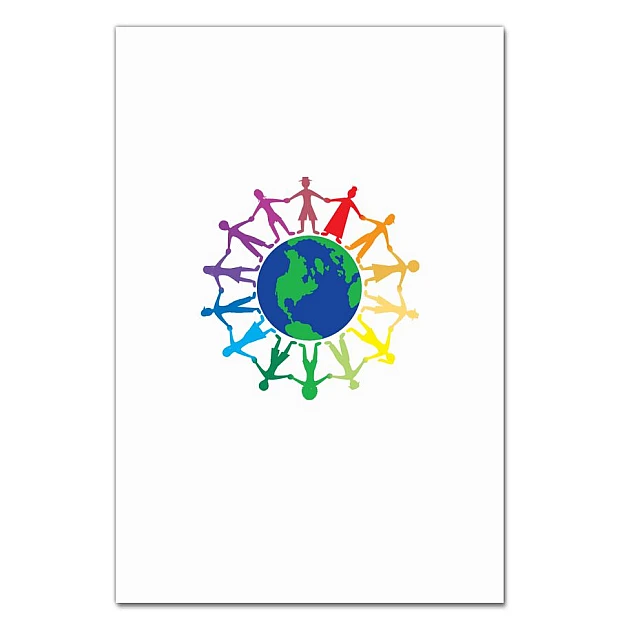 Notebooks A5 with print Young People Around The Earth -