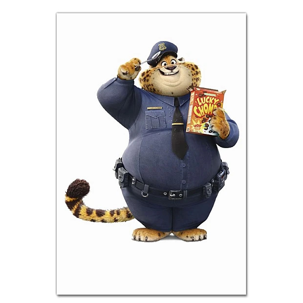 Notebooks A5 with print Zootopia Benjamin Clawhauser -