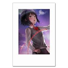 Notebooks A5 with print Your Name Mitsuha Miyamizu Hero -