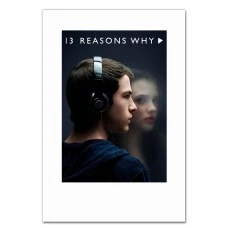 Notebooks A5 with print 13 Reasons Why Clay Jensen Hero -