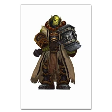 Notebooks A5 with print World Of Warcraft Warrior -