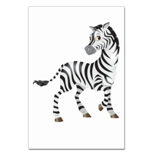 Notebooks A5 with print Zebra Stands On Three Legs -