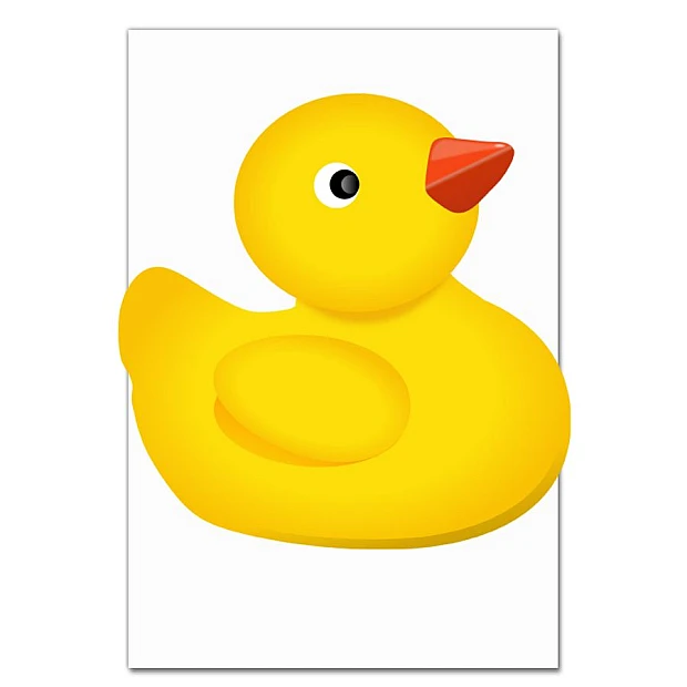 Notebooks A5 with print Yellow Duck Toy -