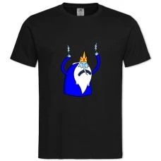 TAdventure Time Ice King -shirt with Print Adventure Time Ice King - 2XL black