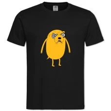 Футболка з принтом Час Пригод Гіпно Джейк - 2XL чорна