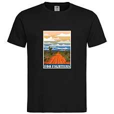 Футболка с принтом Фу Файтерз - 2XL черная